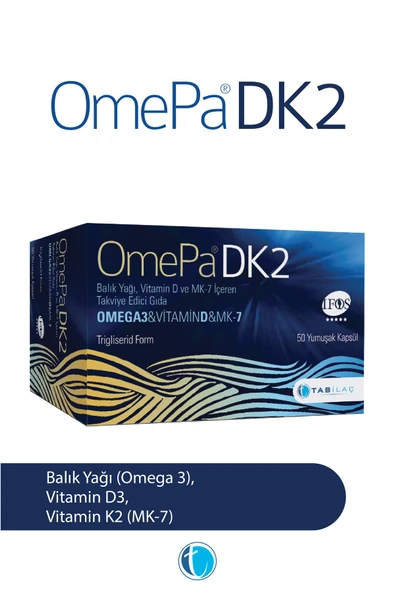 OmePa DK2 50 Yumuşak Kapsül Omega 3 Balık Yağı