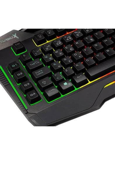 Klavye Gıantpeak Usb Kablolu Sese Duyarlı Rgb Işıklı Makro Gamıng - 4