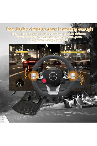 NS-9887 PC Playstation 3/4 XBOX One/Series X/Switch ve Android Uyumlu Direksiyon - 3