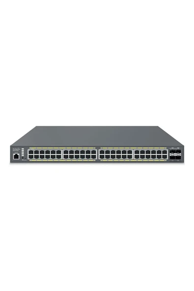 Ecs1552p Poe+ Switch 48 X 10/100/1000 Port, 4 X Sfp+ 10gig Port, L2+ 48-port Poe+, 410w