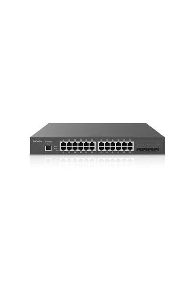 Ecs1528p Poe+ Switch 24 X 10/100/1000 Port, 4 X Sfp+ 10gig Port, L2+ 24-port Poe+, 240w