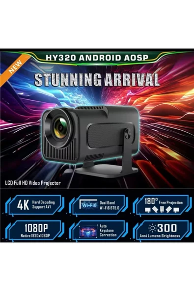 Taşınabilir Game Projektör Full Hd 1080p 4k Hcs350 Projeksiyon Gamepad - 4