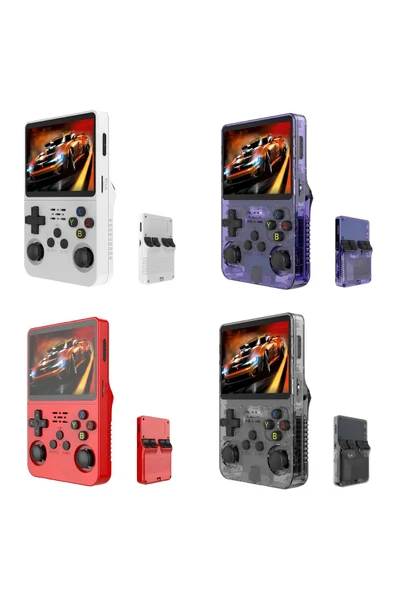 R36s Oyun Konsolu El Atarisi  Arkos İşletim Sistemi 64 Gb Hafıza +15.000 Oyun 3.5 Inch Ekran - 3
