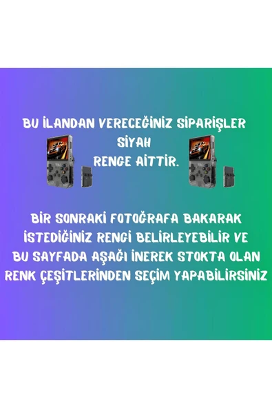 R36s Oyun Konsolu El Atarisi  Arkos İşletim Sistemi 64 Gb Hafıza +15.000 Oyun 3.5 Inch Ekran - 2