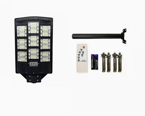 Cata CT-4644 Solar Sokak Lambası 900W IP65 Uzaktan Kumandalı Güneş Enerjili Beyaz Işık 6400K 12 Saat Aydınlatma - 3