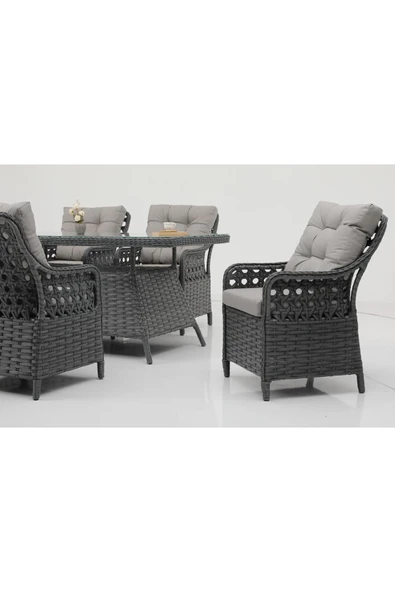 DENART GARDEN DERİN DUBLE RATTAN TAKIM - Resim 3