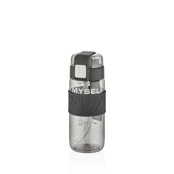 Shotay ST-7223 600ml Siyah Pipetli Tritan Matara - 2