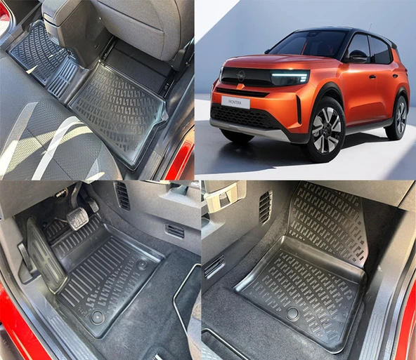 Rizline Opel Frontera Elektrikli  2025 ve Sonrası 3D Havuzlu Paspas Siyah ürün görseli