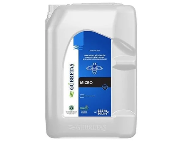 Gübretaş Micro Sıvı Yaprak Gübresi 20 lt Orijinal Kutu