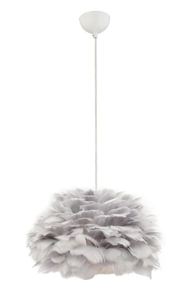 Apliqa Belinay Tekli Tüylü Siyah Sarkıt Avize Modern Sarkıt Mutfak Salon Sarkıt Avize - Resim 2