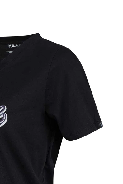 2AS ALONE BASKILI V YAKA KADIN T-SHİRT 406 - 8