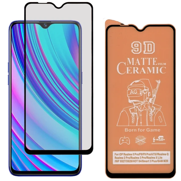 Samsung Galaxy M20 Tam Kaplayan 9D Mat Seramik Nano Cam Ekran Koruyucu - Resim 3