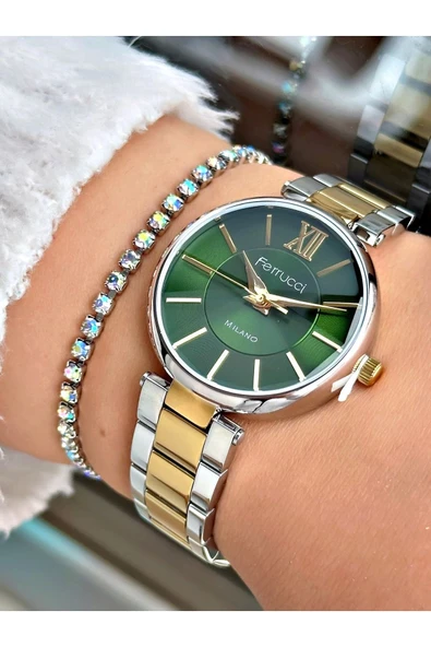 Ferrucci FC 0525 03561M.05 Çelik Kordon Kadın Kol Saati - Resim 2