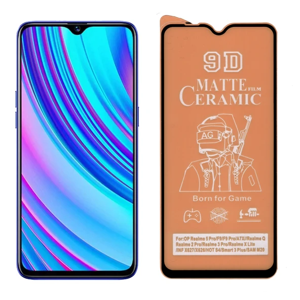 Oppo F9 Tam Kaplayan 9D Mat Seramik Nano Cam Ekran Koruyucu ürün görseli 1