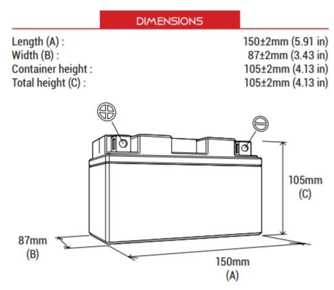 BS BATTERY BTX9-BS Motosiklet Aküsü - 2