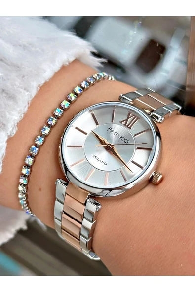 Ferrucci FC 0525 03561M.03 Çelik Kordon Kadın Kol Saati - Resim 2