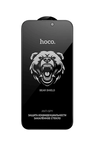 iPhone 11 Uyumlu Hoco Bear Shield Hayalet Cam Ekran Koruyucu