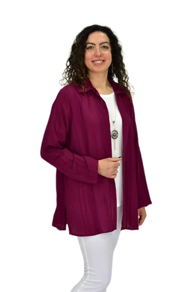 Kadın Gömlek Tişöt 2 Li Kombin Takım BGL-ST04660 - Resim 10