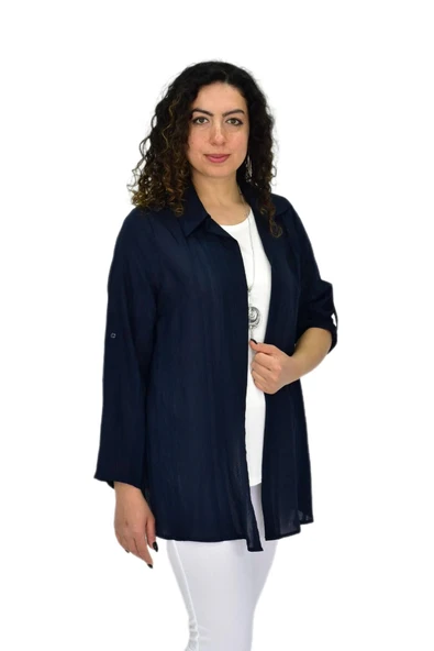 Kadın Gömlek Tişöt 2 Li Kombin Takım BGL-ST04660 - Resim 9