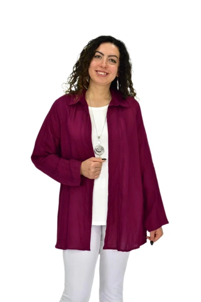 Kadın Gömlek Tişöt 2 Li Kombin Takım BGL-ST04660 - Resim 4