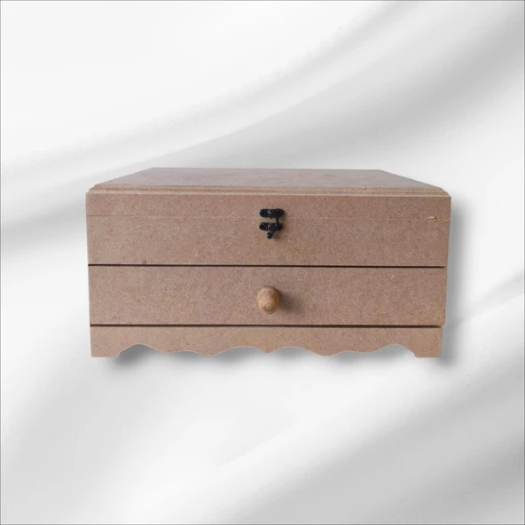 Ahşap-boyanabilir-klipsli-çok amaçlı organizer kutu - 4