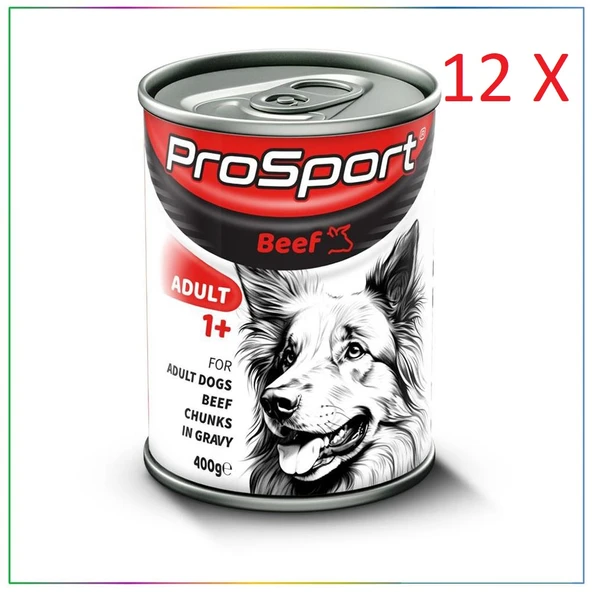 Prosport Dana Etli Yetişkin Köpek Konservesi 400 gr 12 Adet