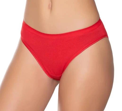 12 Adet Sedef Yıldızı Likralı Bayan Düz Bikini Külot 1065 - 2