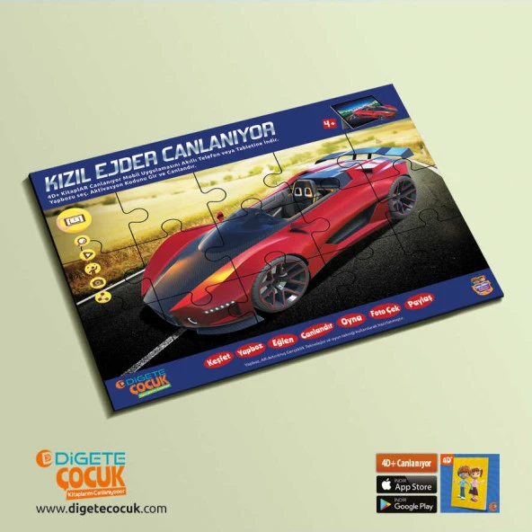 Yarış Arabaları Canlanıyor, Canlanan kitap "Arttırılmış Gerçeklik Teknolojisi'yle hazırlanmıştır." - 10