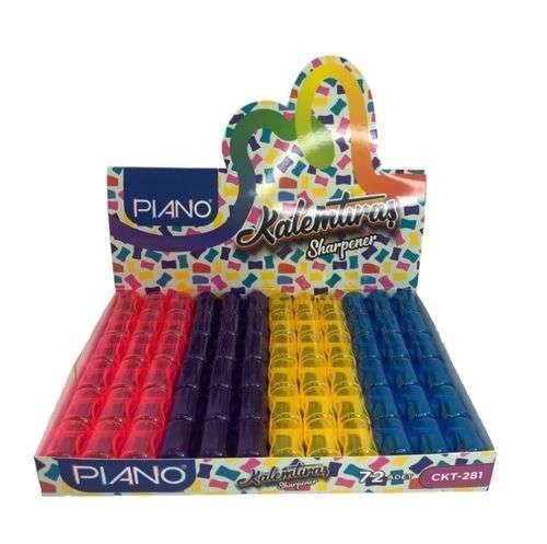 Piano Kalemtraş Tek Bıçaklı Neon
