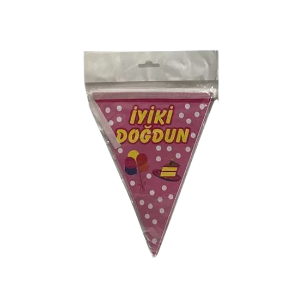 Vatan Kuşe Kağıt Flama İyi ki Doğdun 10'lu - Resim 3