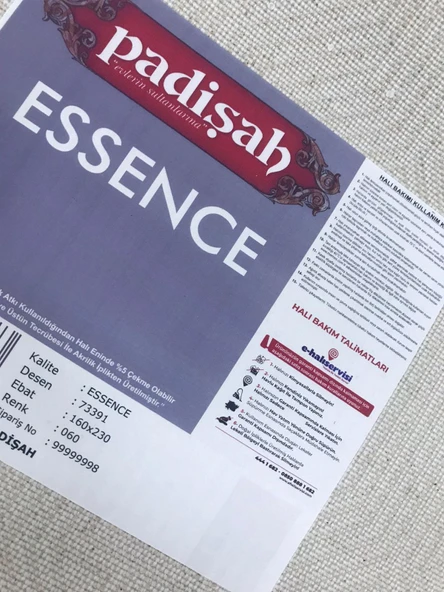 Padişah Halı Essence 73391 060 Serisi Akrilik Salon Oturma Yatak Odası Halısı - Resim 8