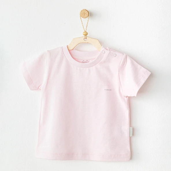 Andywawa AC25971 Casual Bebek Tişört Pink - 1