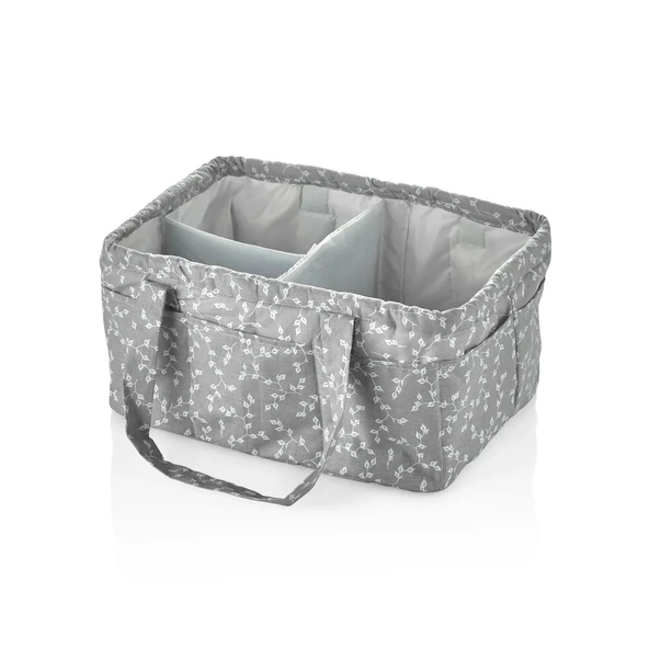 BabyJem Katlamalı Anne  Bebek Organizer 795 Gri Çiçek