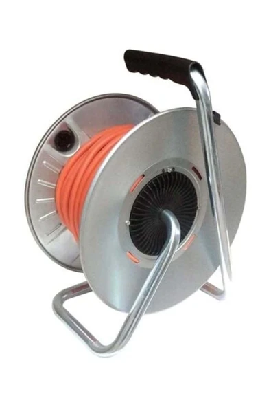 MMP-20315-F 3x1,5 TTR 20m Kapaklı Metal Kablolu Makara - 3