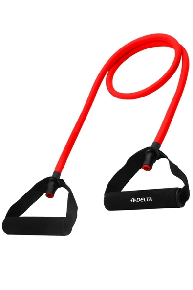 Delta 120 cm Tutacaklı Tam Sert 9*13 mm Pilates Direnç Lastiği - 5