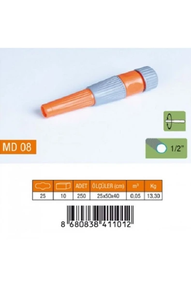 1/2 Ayarlı Lans Plastik Md08