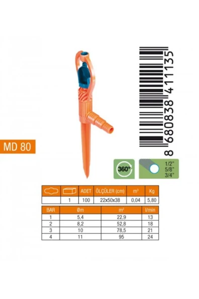 Pvc Yaprak Sprink Md80 ( 1 Adet)