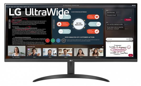 LG 34WP500-B 75HZ 5MS IPS HDR10 FREESYNC (HDMI+DP) FHD MONITOR - 1