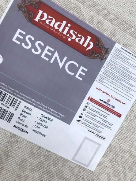 Padişah Halı Essence 73394 070 Serisi Akrilik Salon Oturma Yatak Odası Halısı - Resim 8