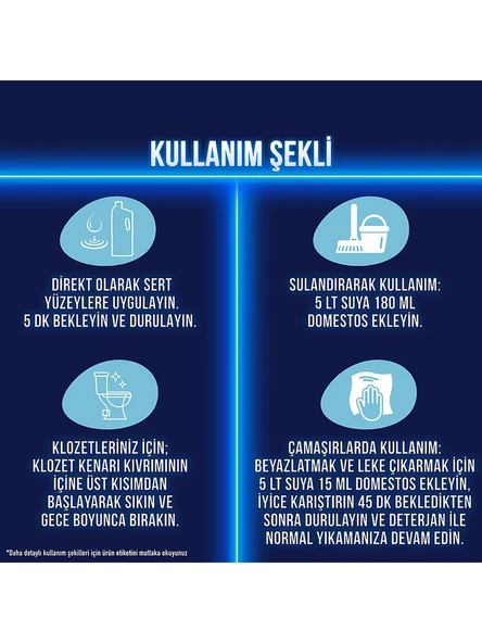 Domestos Çamaşır Suyu Çam Ferahlığı 1850 Ml - 5