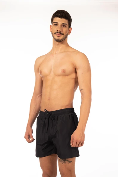 Gd Goldoremi 2150 Erkek Bağcıklı Düz Mayo Deniz Şortu