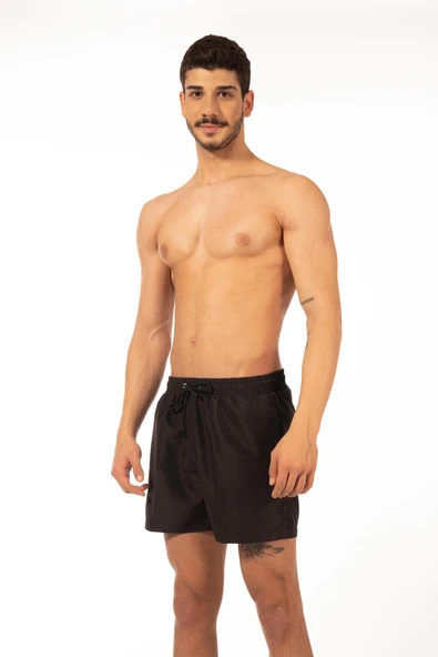 Gd Goldoremi 2150 Erkek Bağcıklı Düz Mayo Deniz Şortu - 3