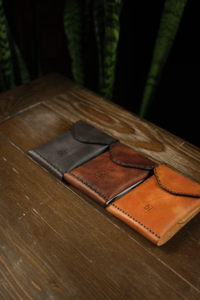 BİDERİ TROYA HAKİKİ DERİ ÇİFT KATLI CÜZDAN KAHVERENGİ - 2