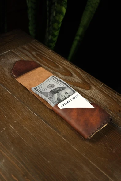 BİDERİ TROYA HAKİKİ DERİ ÇİFT KATLI CÜZDAN TABA - 3