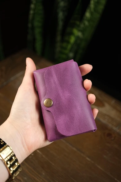 BİDERİ ZEUGMA HAKİKİ DERİ ÇITÇITLI CÜZDAN KIRMIZI - 4