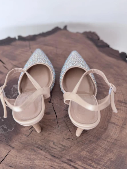 Majensia Taşlı Saten Abiye Ayakkabı 155226 - 19