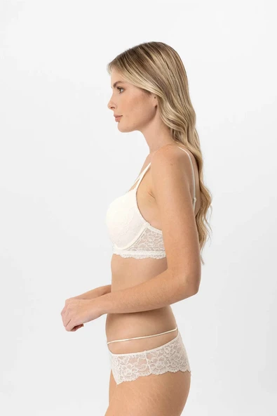 Pierre Cardin Soft Push Up Kaplı Dantelli Sütyen Takım - 9