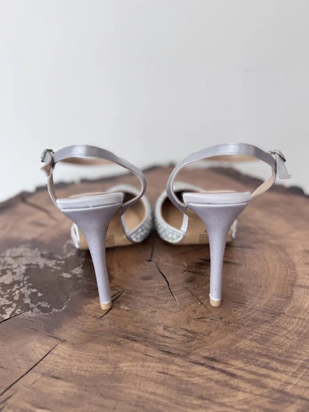 Majensia Taşlı Saten Abiye Ayakkabı 155226 - 12