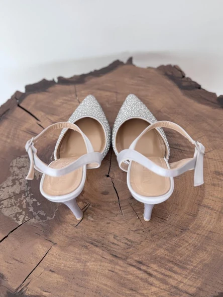 Majensia Taşlı Saten Abiye Ayakkabı 155226 - 20