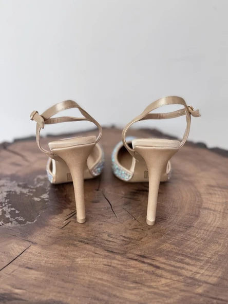 Majensia Taşlı Saten Abiye Ayakkabı 155226 - 11